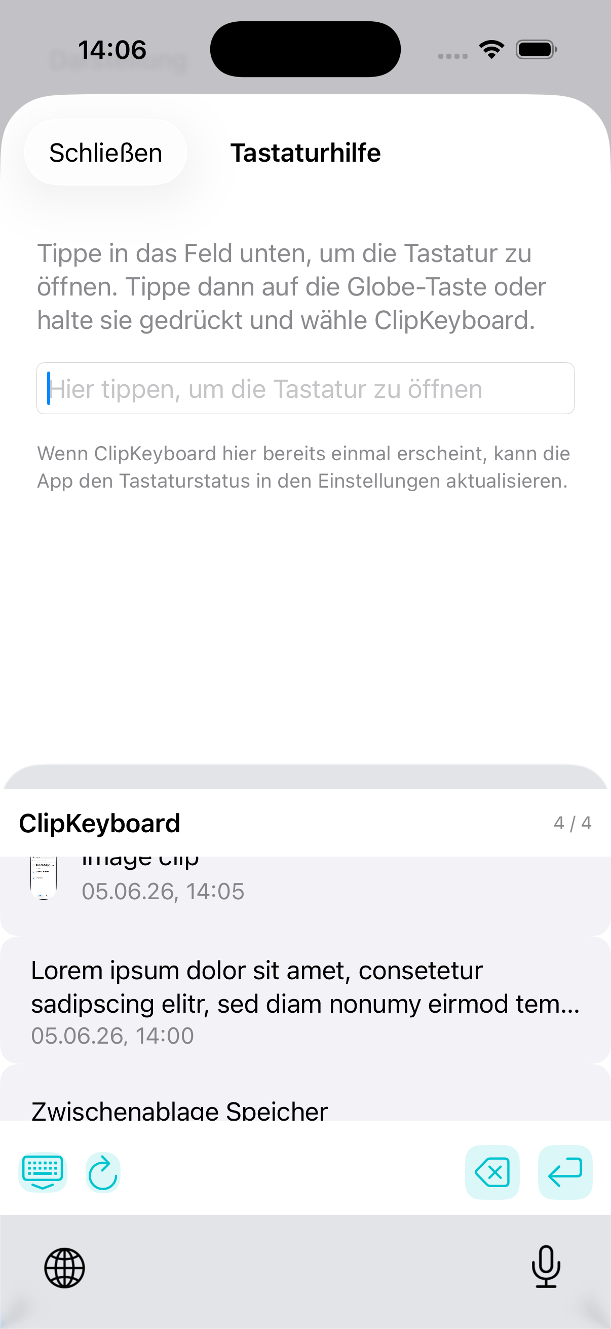 ClipKeyboard Keyboard iPhone